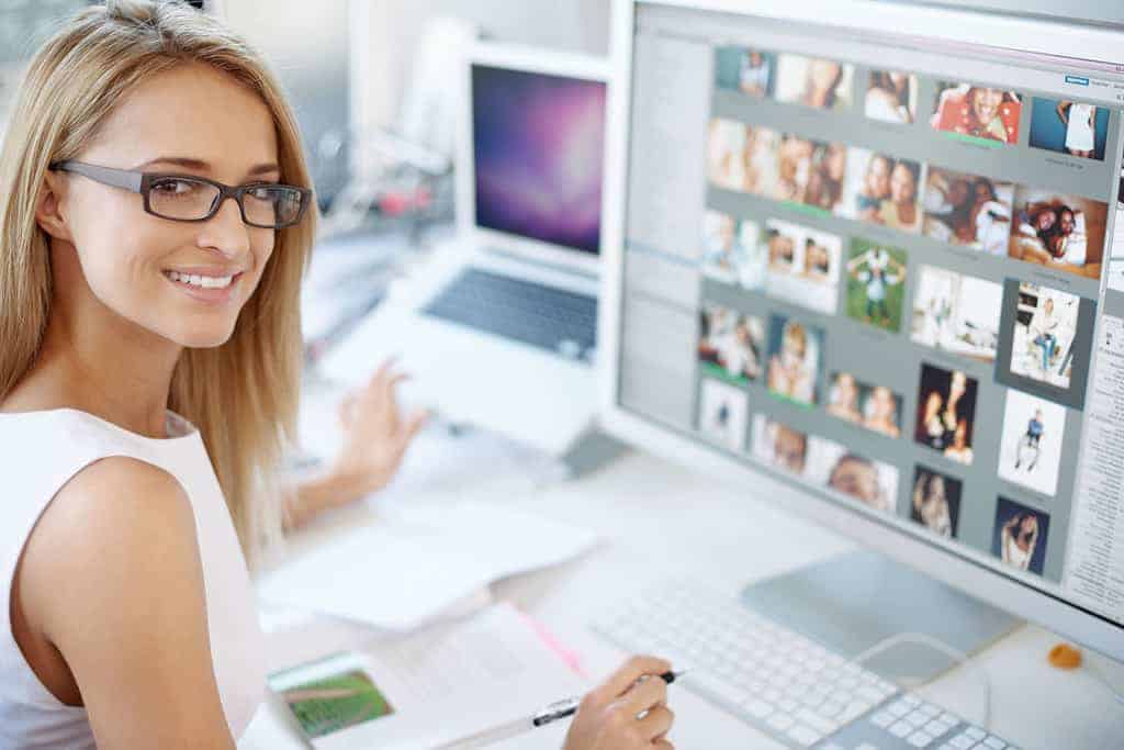 Woman at Computer