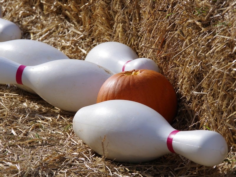 pumpkin bowling